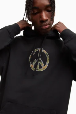 All Saints AllSaints Black Peacenik Hoody Relaxed Fit Long Sleeved Jumper -ALLSAINTS Sales unnamed file 1905 scaled