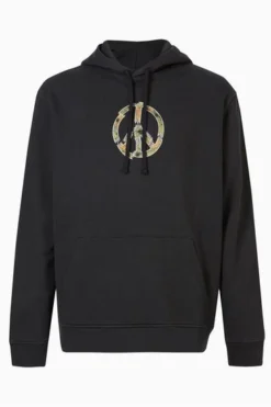 All Saints AllSaints Black Peacenik Hoody Relaxed Fit Long Sleeved Jumper -ALLSAINTS Sales unnamed file 1908