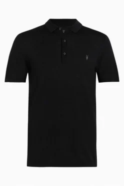 All Saints AllSaints Black Mode Merino Long Sleeve Polo Shirt -ALLSAINTS Sales unnamed file 1913 scaled