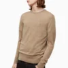 All Saints AllSaints Brown Mode Merino Crew Jumpers