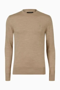 All Saints AllSaints Brown Mode Merino Crew Jumpers -ALLSAINTS Sales unnamed file 1961