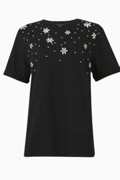 All Saints AllSaints Black Volans Imogen Boy T-Shirt