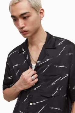 All Saints AllSaints Black Pointers Shirt -ALLSAINTS Sales unnamed file 2025 scaled