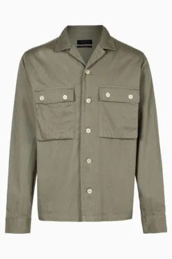 All Saints AllSaints Grey Carrier Ls Shirt