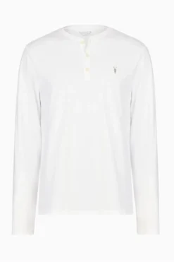 All Saints White Brace Ls Henley T-Shirt -ALLSAINTS Sales unnamed file 204