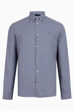 All Saints AllSaints Hermosa Blue Long Sleeve Shirt -ALLSAINTS Sales unnamed file 2060 scaled