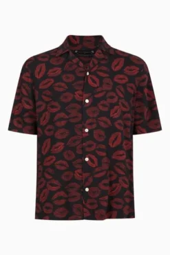 All Saints AllSaints Black Kiss Ss Shirt -ALLSAINTS Sales unnamed file 2068