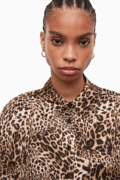 All Saints AllSaints Brown Inez Kiku Shirt -ALLSAINTS Sales unnamed file 2073 scaled