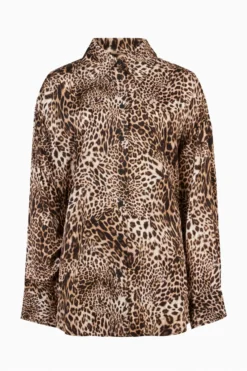 All Saints AllSaints Brown Inez Kiku Shirt -ALLSAINTS Sales unnamed file 2074 scaled