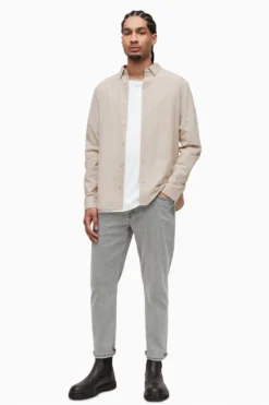 All Saints Natural Lovell Long Sleeve Shirt -ALLSAINTS Sales unnamed file 2087 scaled