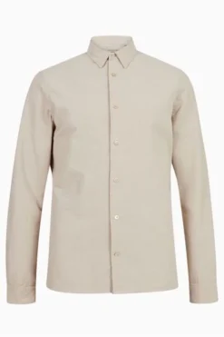 All Saints Natural Lovell Long Sleeve Shirt -ALLSAINTS Sales unnamed file 2091