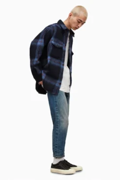 All Saints AllSaints Blue Gallaway Ls Shirt -ALLSAINTS Sales unnamed file 2109 scaled