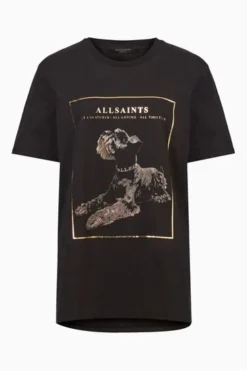 All Saints AllSaints Black Dolly Boyfriend T-Shirt -ALLSAINTS Sales unnamed file 211
