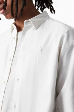 All Saints AllSaints White Lovell Long Sleeve Shirt -ALLSAINTS Sales unnamed file 2116 scaled