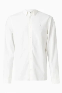 All Saints AllSaints White Lovell Long Sleeve Shirt -ALLSAINTS Sales unnamed file 2117 scaled