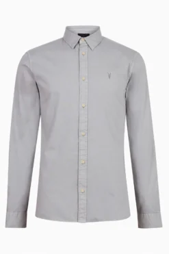 All Saints AllSaints Blue Hawthorne Long Sleeve Shirt -ALLSAINTS Sales unnamed file 2126 scaled