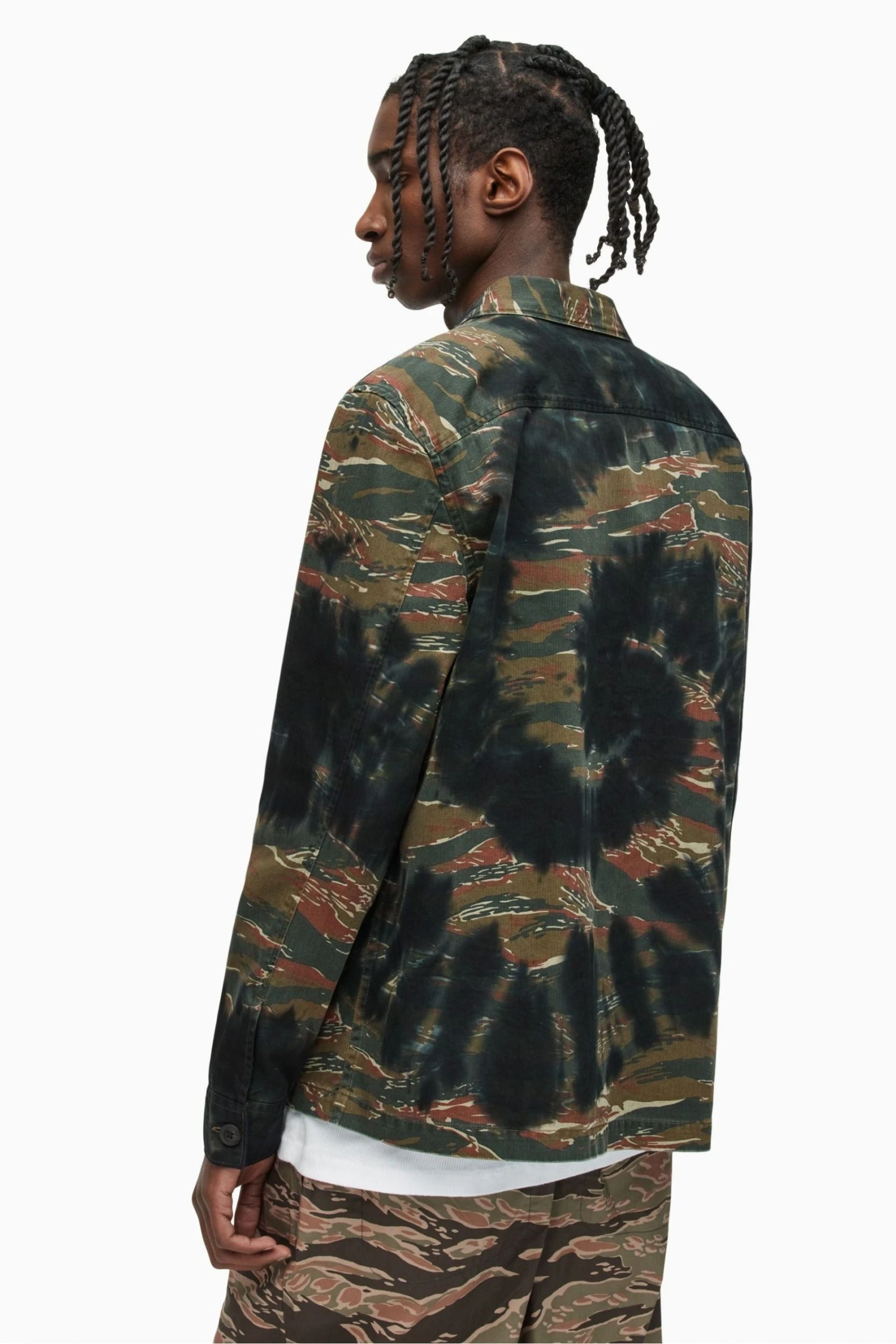 All Saints AllSaints Dockweiler Brown Long Sleeve Shirt 4 All Saints AllSaints Dockweiler Brown Long Sleeve Shirt - Image 2