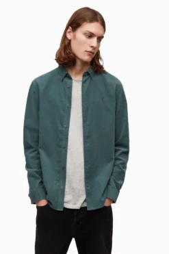 All Saints AllSaints Grey Birchwood Shirt