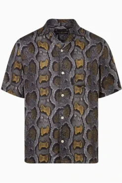 All Saints AllSaints Grey Copperhead Shirt -ALLSAINTS Sales unnamed file 2166