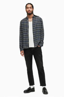 All Saints AllSaints Mettah Grey Long Sleeve Shirt -ALLSAINTS Sales unnamed file 2169 scaled