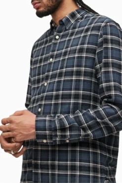 All Saints AllSaints Mettah Grey Long Sleeve Shirt -ALLSAINTS Sales unnamed file 2171 scaled