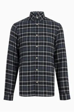 All Saints AllSaints Mettah Grey Long Sleeve Shirt -ALLSAINTS Sales unnamed file 2173