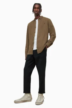 All Saints AllSaints Green Sobo Long Sleeve Shirt -ALLSAINTS Sales unnamed file 2179 scaled