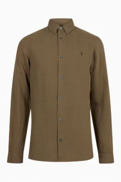 All Saints AllSaints Green Sobo Long Sleeve Shirt -ALLSAINTS Sales unnamed file 2180 scaled