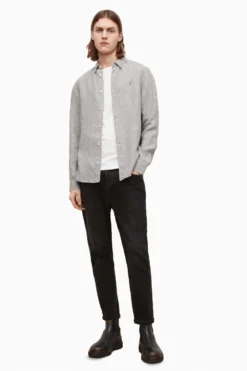 All Saints AllSaints Grey Haku Shirt -ALLSAINTS Sales unnamed file 2190 scaled