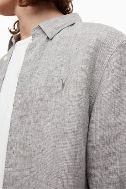 All Saints AllSaints Grey Haku Shirt -ALLSAINTS Sales unnamed file 2191 scaled