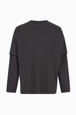 All Saints AllSaints Black Reid Ls Crew