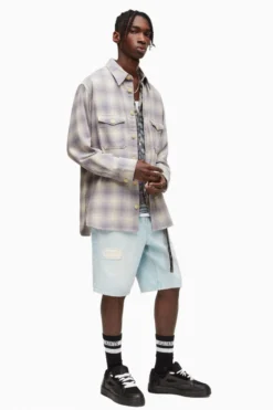 All Saints AllSaints Purple Shasta Long Sleeve Shirt -ALLSAINTS Sales unnamed file 2202 scaled