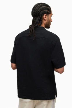 All Saints AllSaints Black Mattole Short-Sleeved Shirt -ALLSAINTS Sales unnamed file 2210 scaled