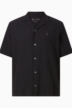 All Saints AllSaints Black Mattole Short-Sleeved Shirt -ALLSAINTS Sales unnamed file 2212 scaled