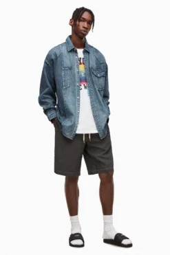 All Saints AllSaints Blue Late Shirt -ALLSAINTS Sales unnamed file 2216 scaled