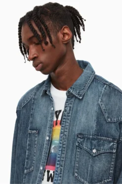 All Saints AllSaints Blue Late Shirt -ALLSAINTS Sales unnamed file 2218 scaled