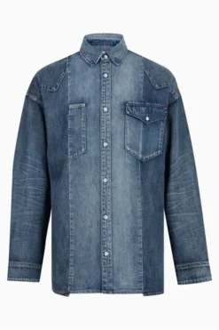 All Saints AllSaints Blue Late Shirt -ALLSAINTS Sales unnamed file 2220