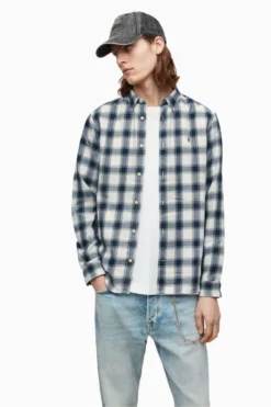 All Saints AllSaints White Long-Sleeved Shirt