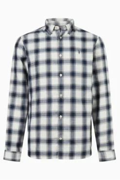 All Saints AllSaints White Long-Sleeved Shirt -ALLSAINTS Sales unnamed file 2247