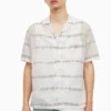All Saints AllSaints White Swell Short-Sleeved Shirt