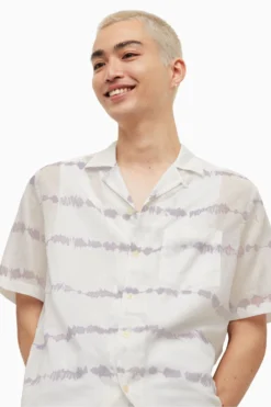 All Saints AllSaints White Swell Short-Sleeved Shirt -ALLSAINTS Sales unnamed file 2250 scaled