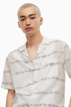 All Saints AllSaints White Swell Short-Sleeved Shirt -ALLSAINTS Sales unnamed file 2251 scaled
