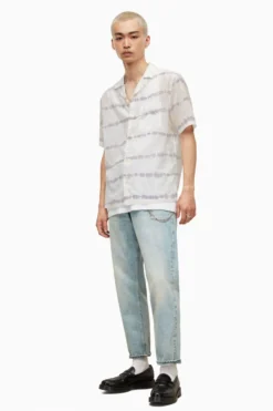 All Saints AllSaints White Swell Short-Sleeved Shirt -ALLSAINTS Sales unnamed file 2252 scaled