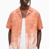 All Saints AllSaints Orange Hera Short Sleeve Shirt -ALLSAINTS Sales unnamed file 2270 scaled