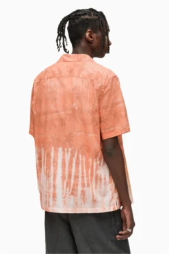 All Saints AllSaints Orange Hera Short Sleeve Shirt -ALLSAINTS Sales unnamed file 2271 scaled