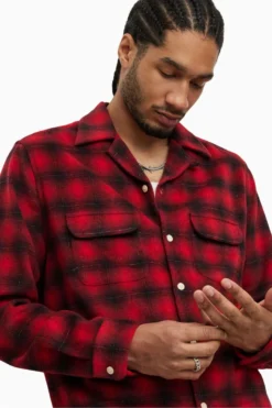 All Saints AllSaints Red Beyond Long-Sleeved Shirt -ALLSAINTS Sales unnamed file 2287 scaled