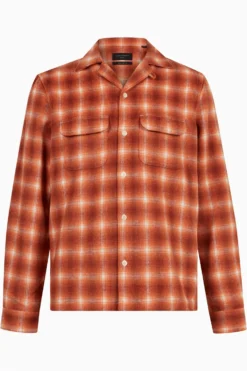 All Saints Orange Jacinto Long-Sleeved Shirt -ALLSAINTS Sales unnamed file 2296 scaled