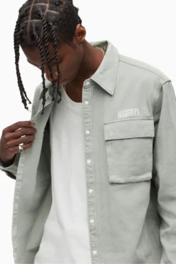 All Saints AllSaints Green Stockton Shirt -ALLSAINTS Sales unnamed file 2315 scaled