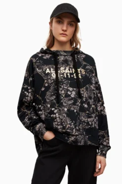 All Saints AllSaints Black Buruberu Jen Hoodie