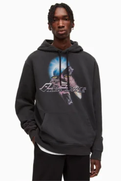 All Saints AllSaints Black Arcade Hoody